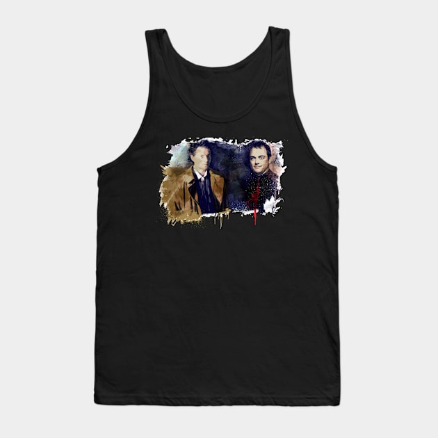 Cas & Crowley Tank Top by Beanzomatic